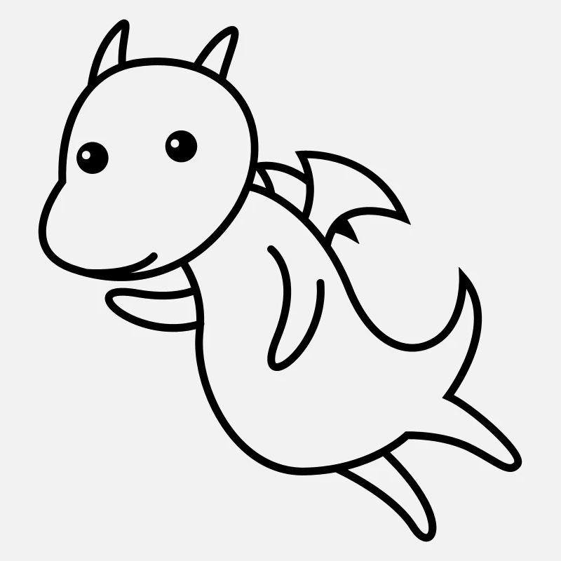 Drache Comic Tier