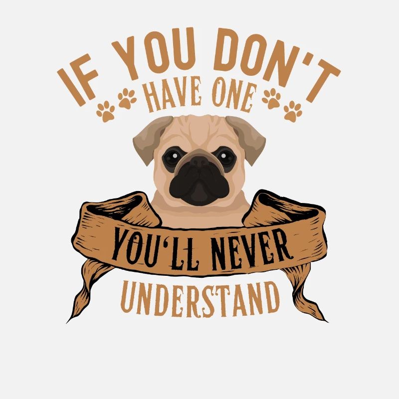 Legendärer Mops Vintage Retro