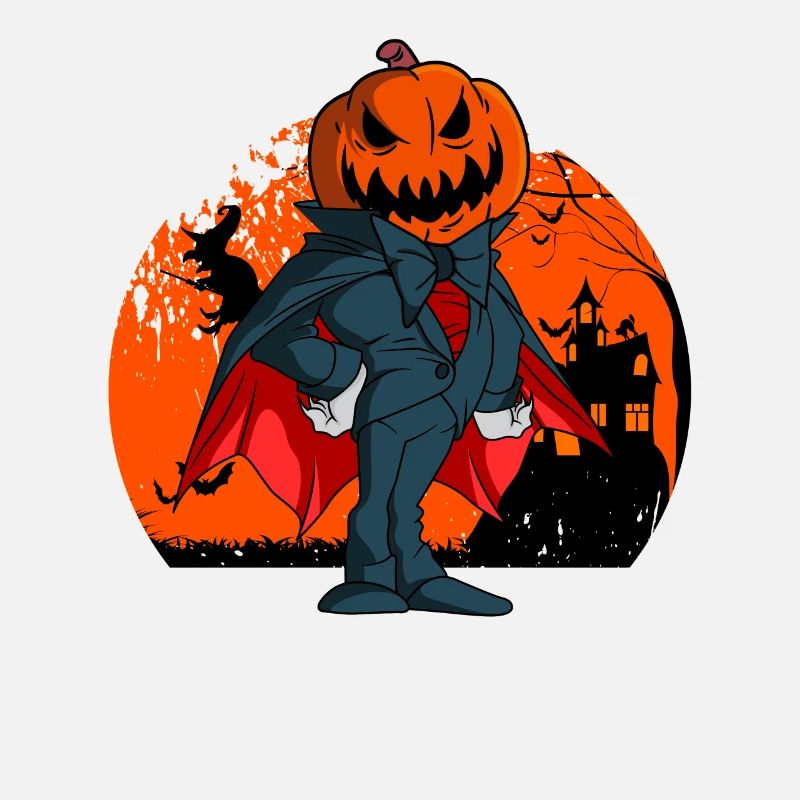 Vampire Pumpkin Head Pumpkin Lantern Halloween