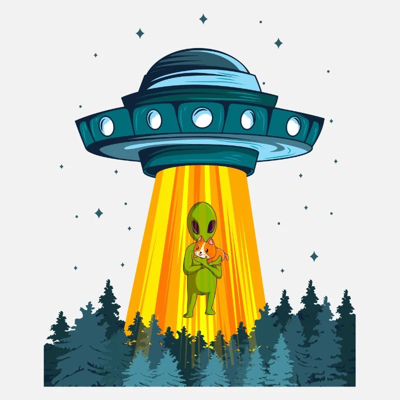 Space Alien vaisseau spatial Cat Ufo extraterrestre