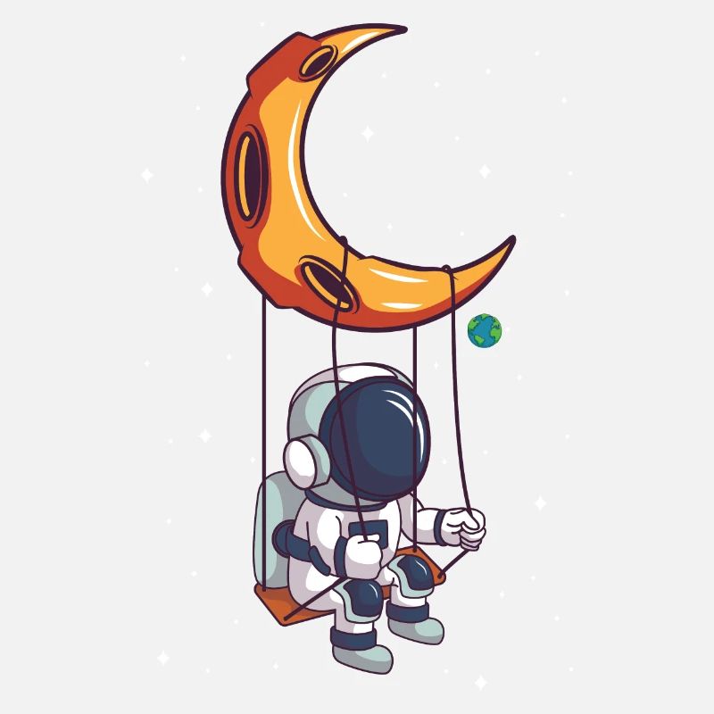 Astronaut rocks astronomer alien on the moon
