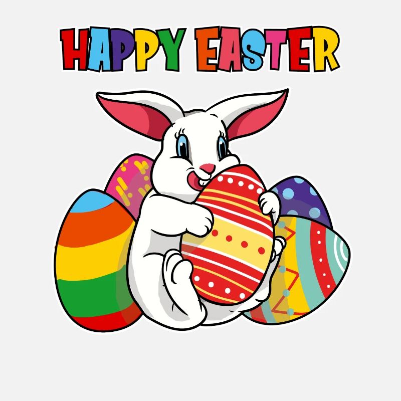 Happy Easter Bunny Egg Hunt Happy Easter