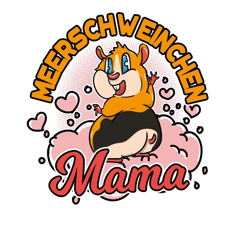 Meerschweinchen Mama Mutter Mädchen Muttertag