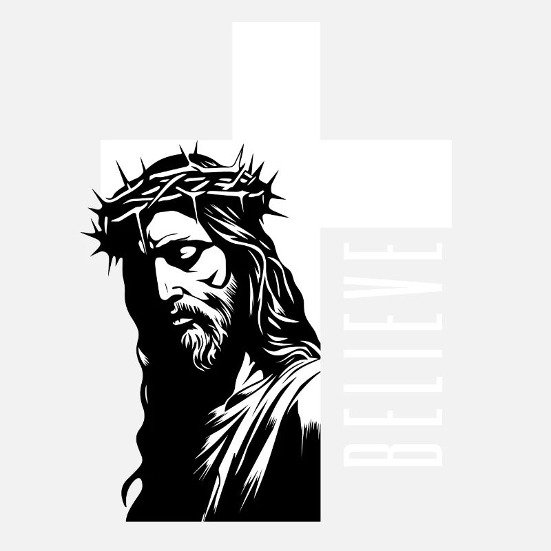 Jesus - Believe: Starkes Glaubens-Design