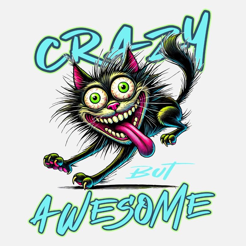 Crazy but Awesome Katze Comic Stil