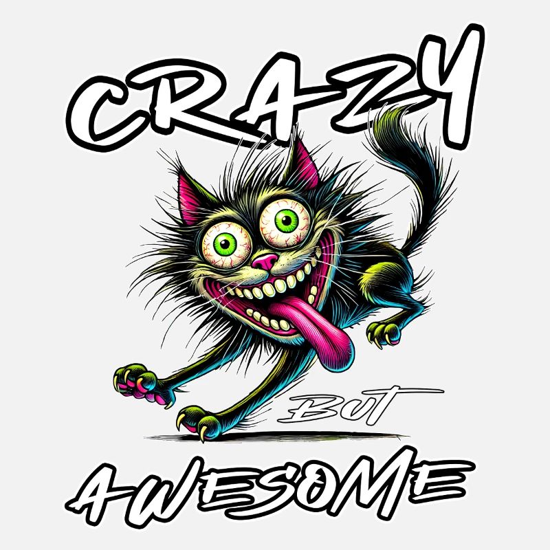 Crazy but Awesome Katze Comic Stil