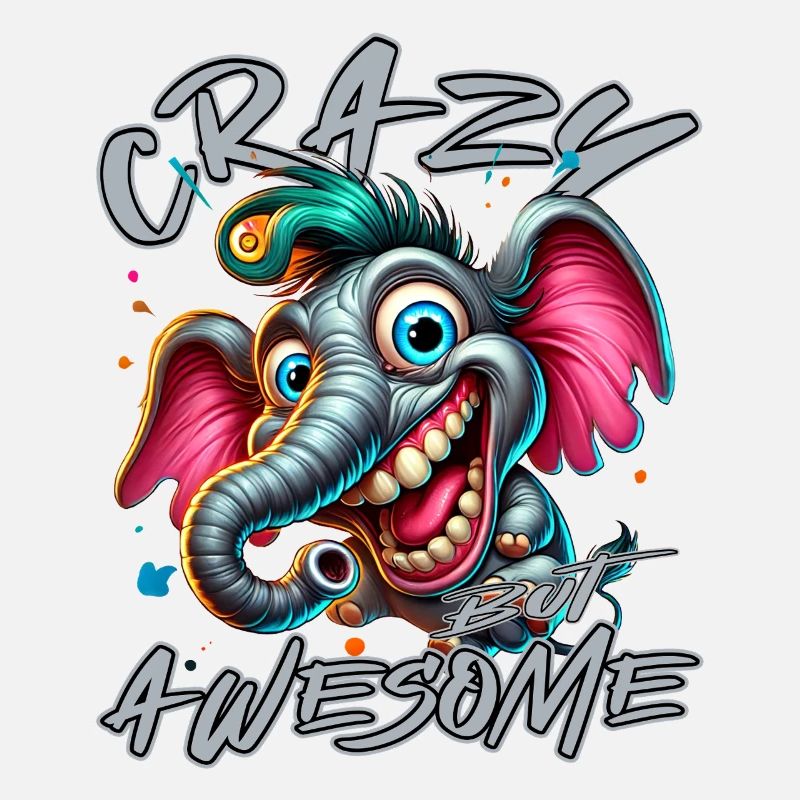 Crazy but Awesome Elephant Comic Style