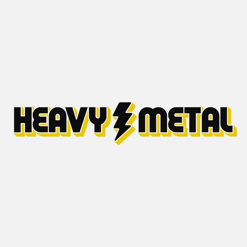 Bold Lightning Heavy Metal Logo Design