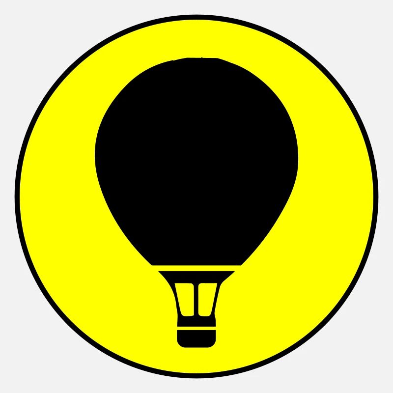 Hot air balloon icon