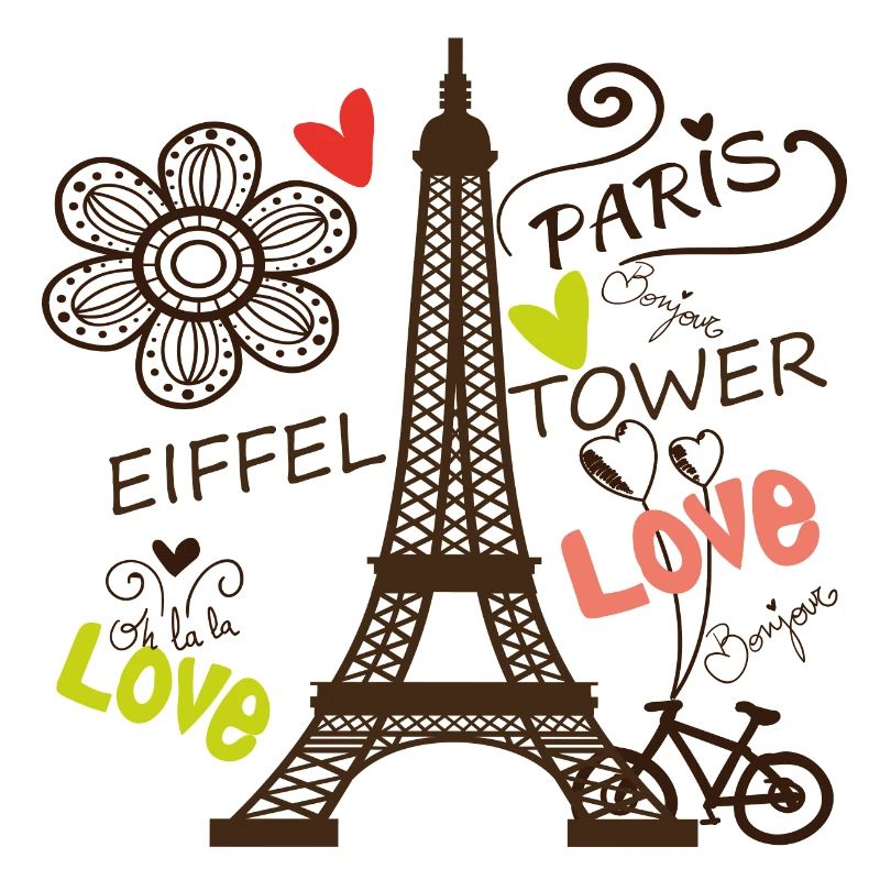Paris Tour Eiffel Arc de Triomphe L’amour de Frankre
