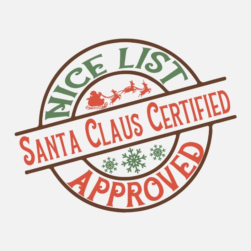 Nice List santa clause certified approved