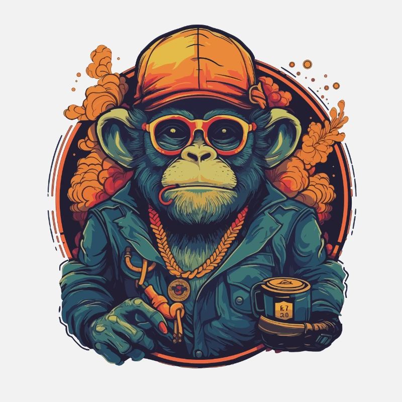 Design Monkey Monkey Trip with Mug Vintage Vibes