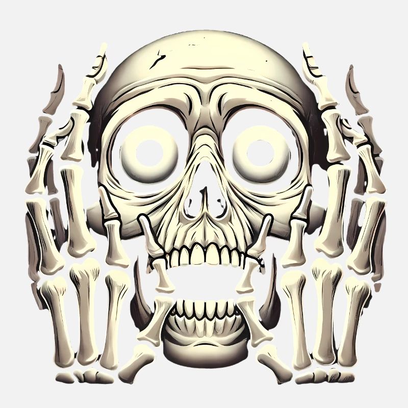Horreur éternelle Squelette Visage Graphique