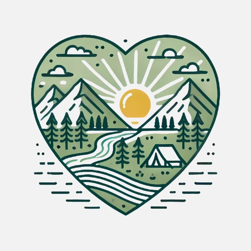 Entdecken Sie mehr Camping Heart Design