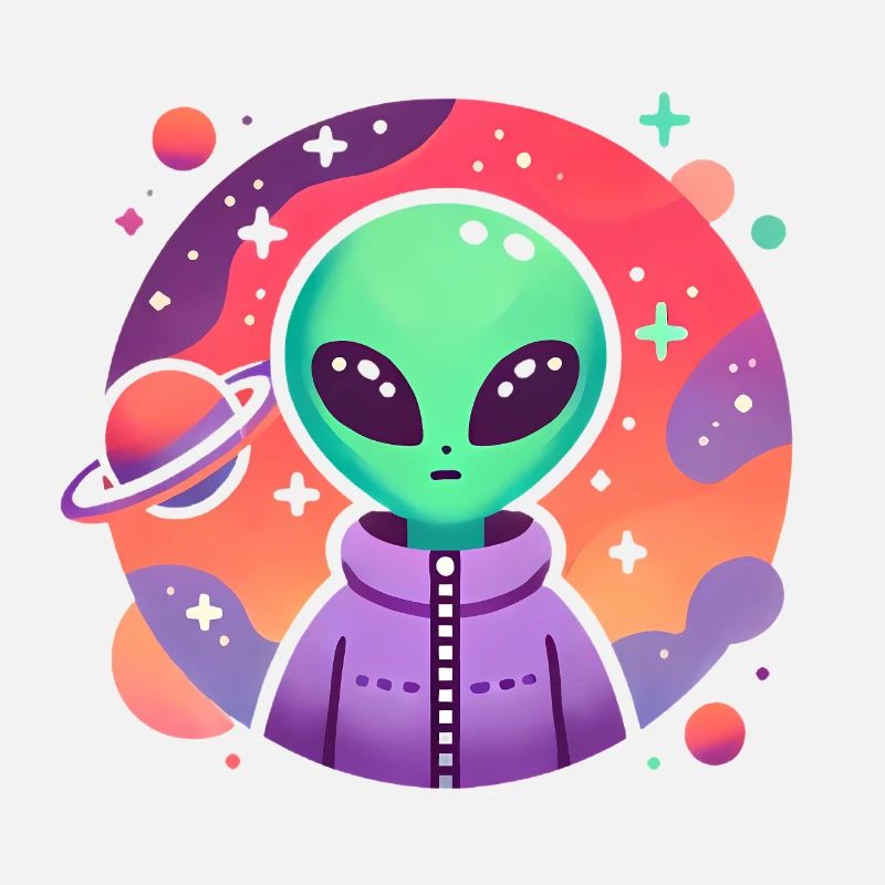 Alien Traveler Kosmische Kunst