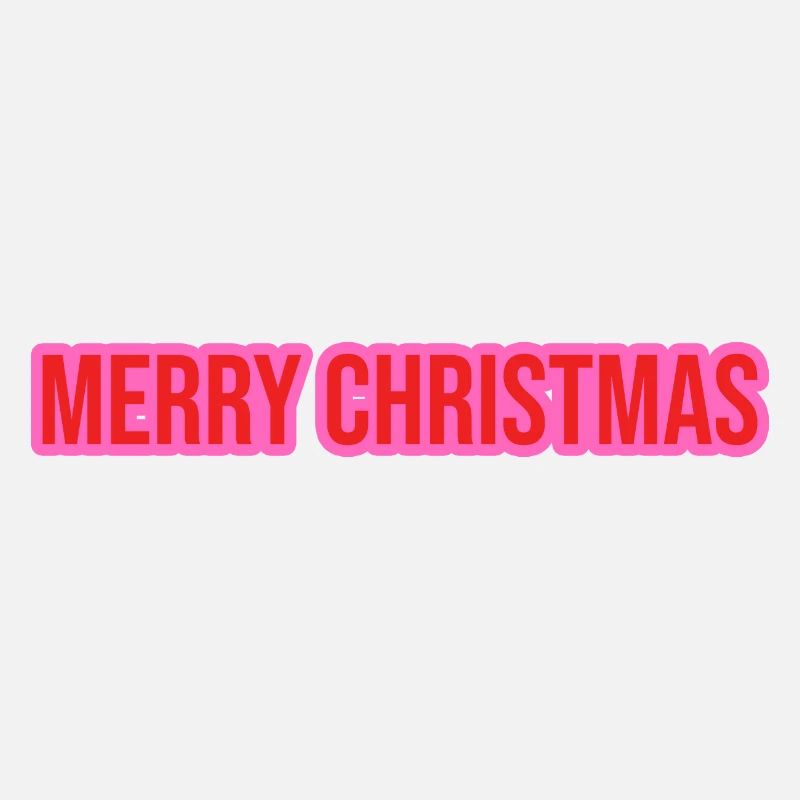 Merry Christmas Pink Red
