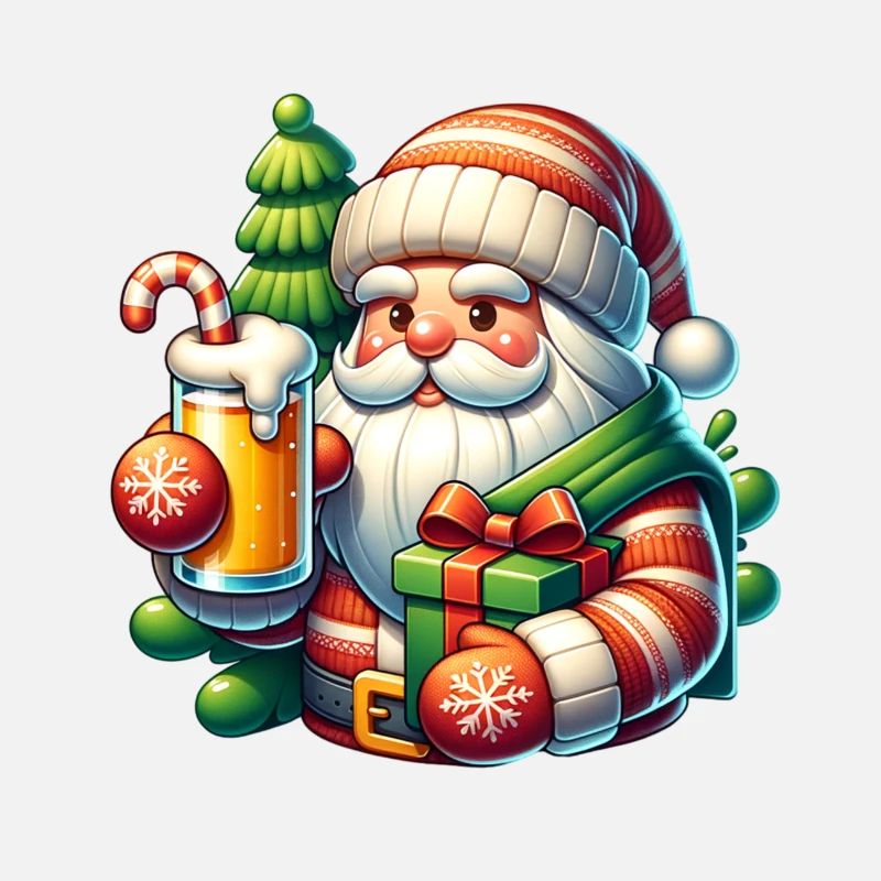 Weihnachtsmann Bier Weihnachtsmarkt