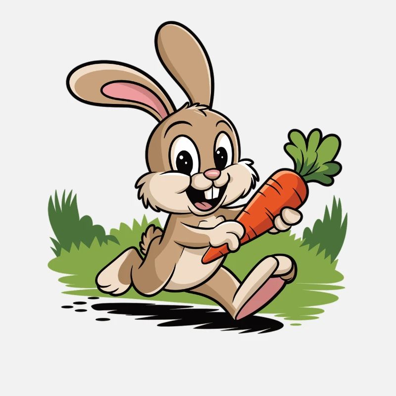 Quick bunny with carrot