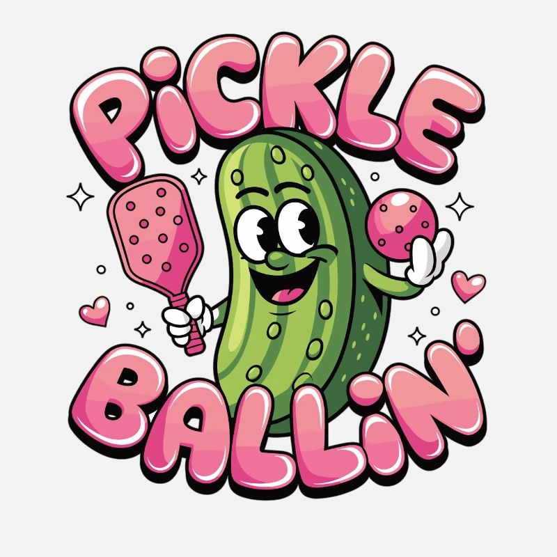 Pickleball Fun - Conception de concombre pour les joueurs