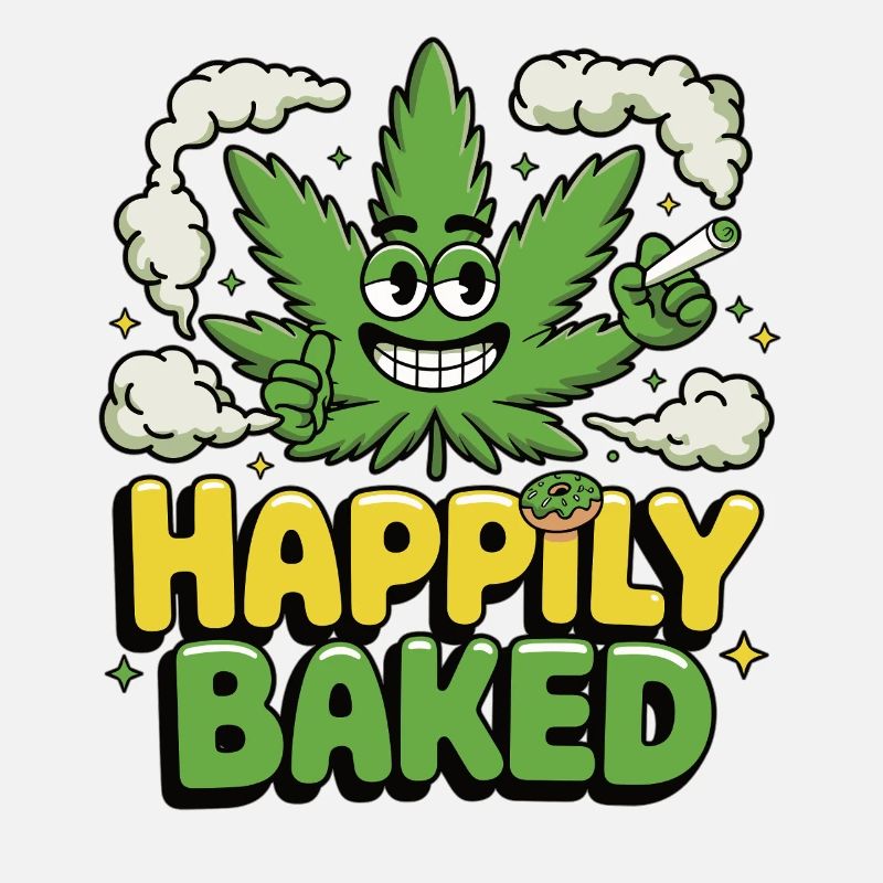 Design stoner avec feuille de cannabis