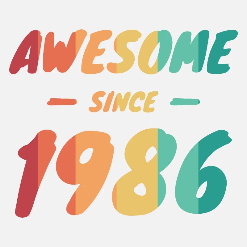 Awesome Since 1986 Geschenkidee Vintage