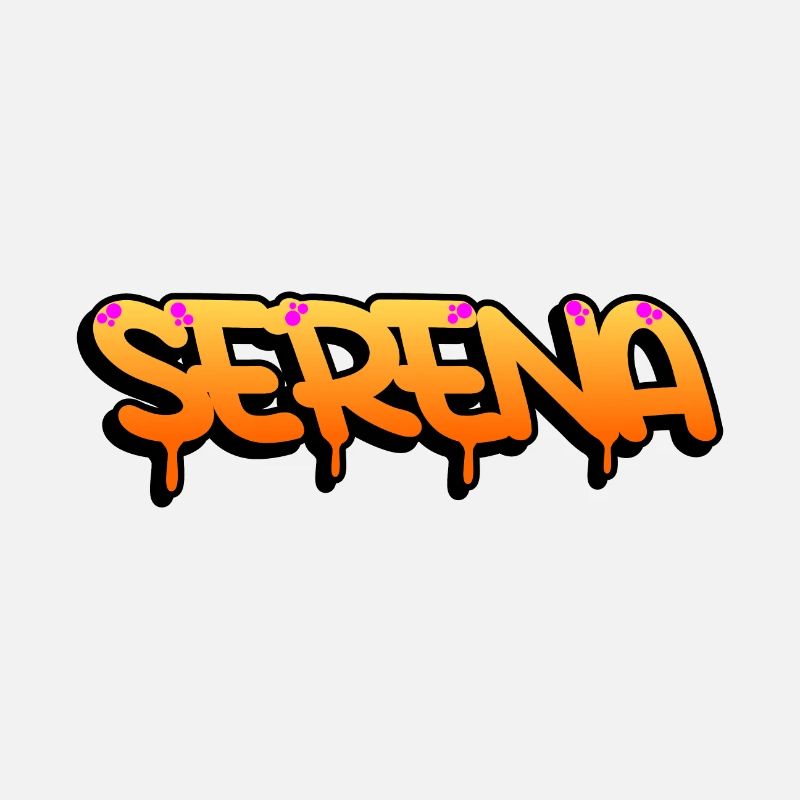 Graffiti voornaam Serena