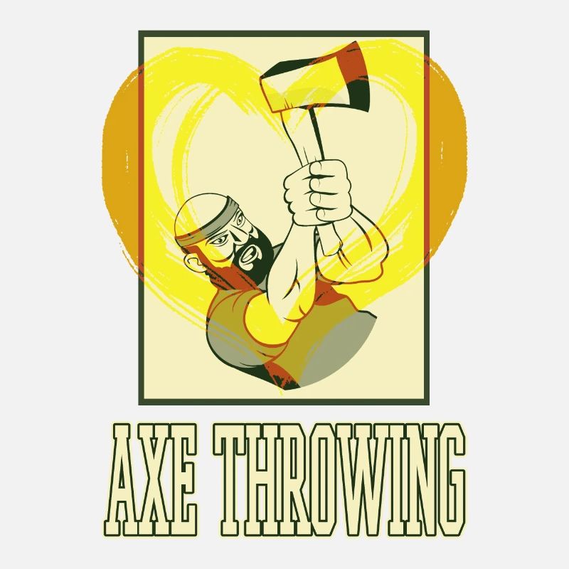 Axtwerfen Axt Werfen Axe Throwing Sport Doppelaxt
