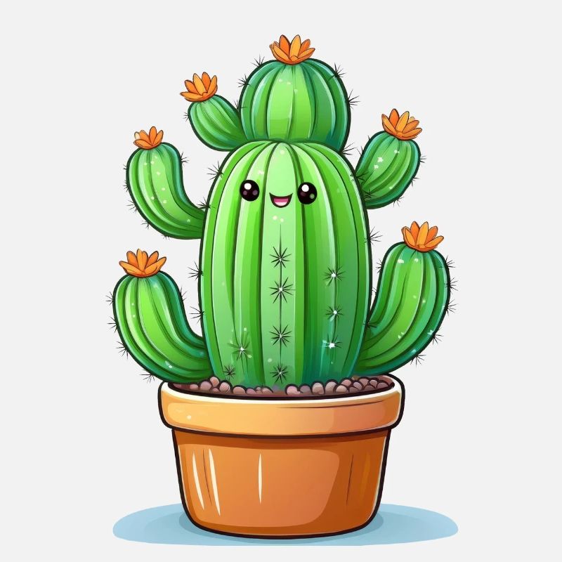 Cactus dans un pot de fleurs
