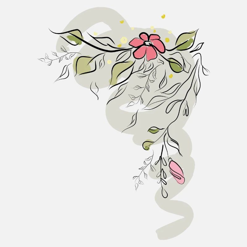 Illustration florale et sauvage