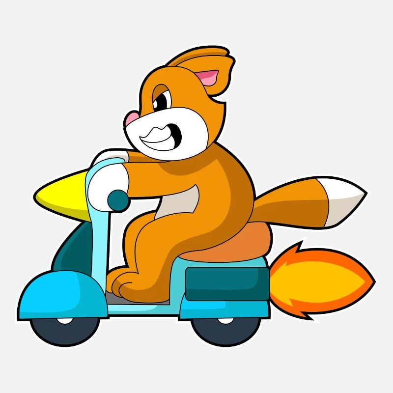 Katze Motorroller