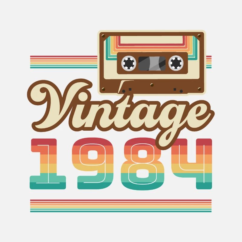 1984 Année de construction Idée cadeau vintage rétro
