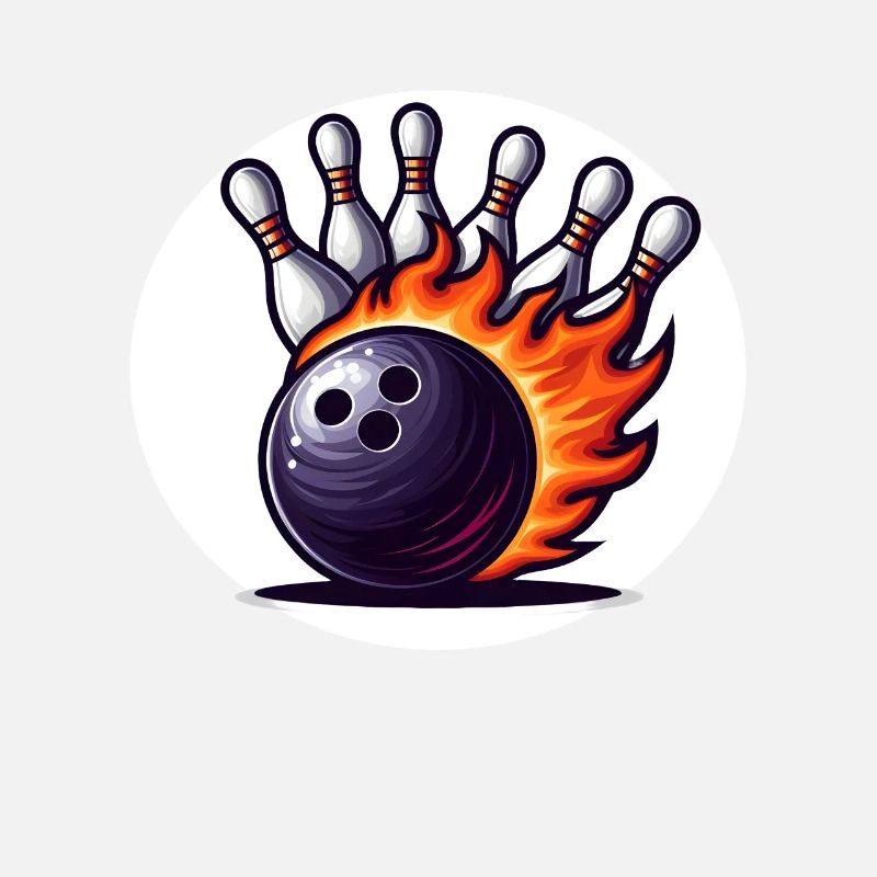 Boule de bowling en feu