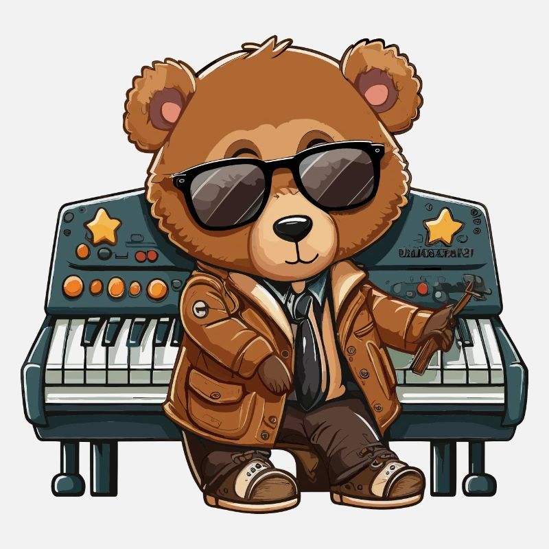 Funky Keys: A Piano-Playing Bear with Attitude