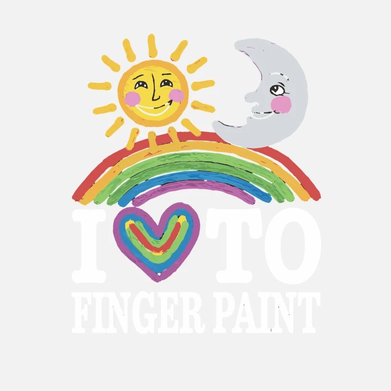 Ich Liebe Fingerfarben Sonne Mond Regenbogen
