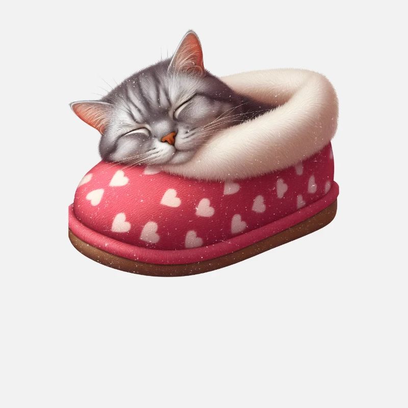 Chaton chaton dormant dans une chaussure