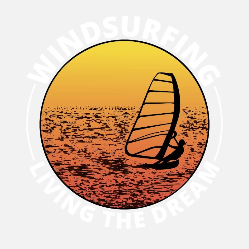 Windsurfing Windsurf Windsurfer Vintage Retro