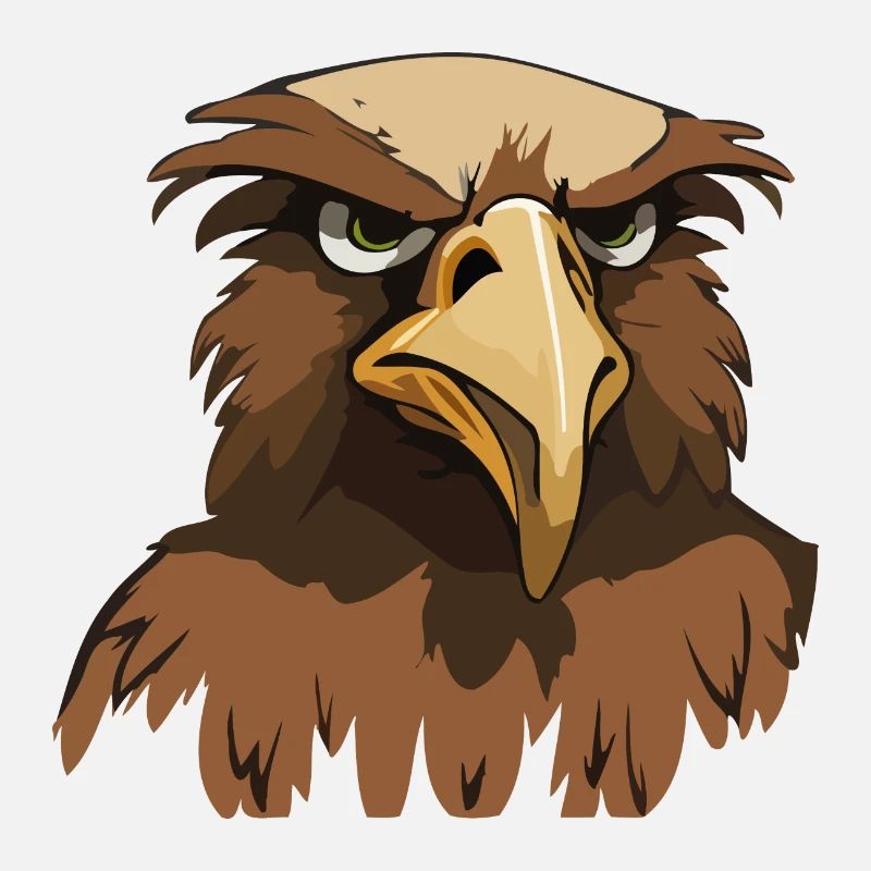 Illustration de bande dessinée Funny Eagle Head