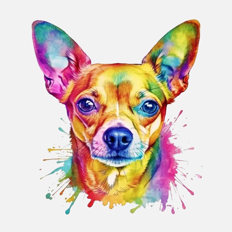 Ein farbenfroher Chihuahua