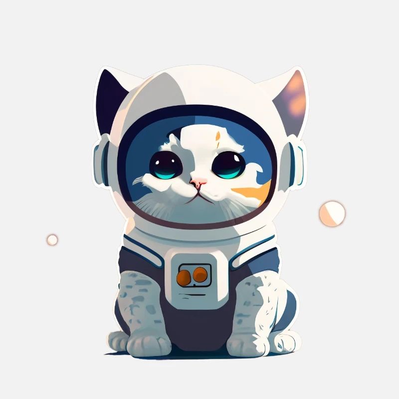 Chatstronaute mignon #4