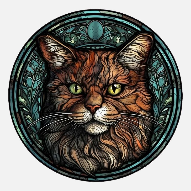 Manx Cat Breed Aquarellglas