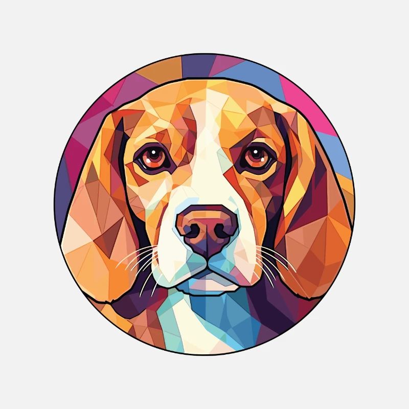 Beagle Hunderasse Bunte Aquarell Illustration