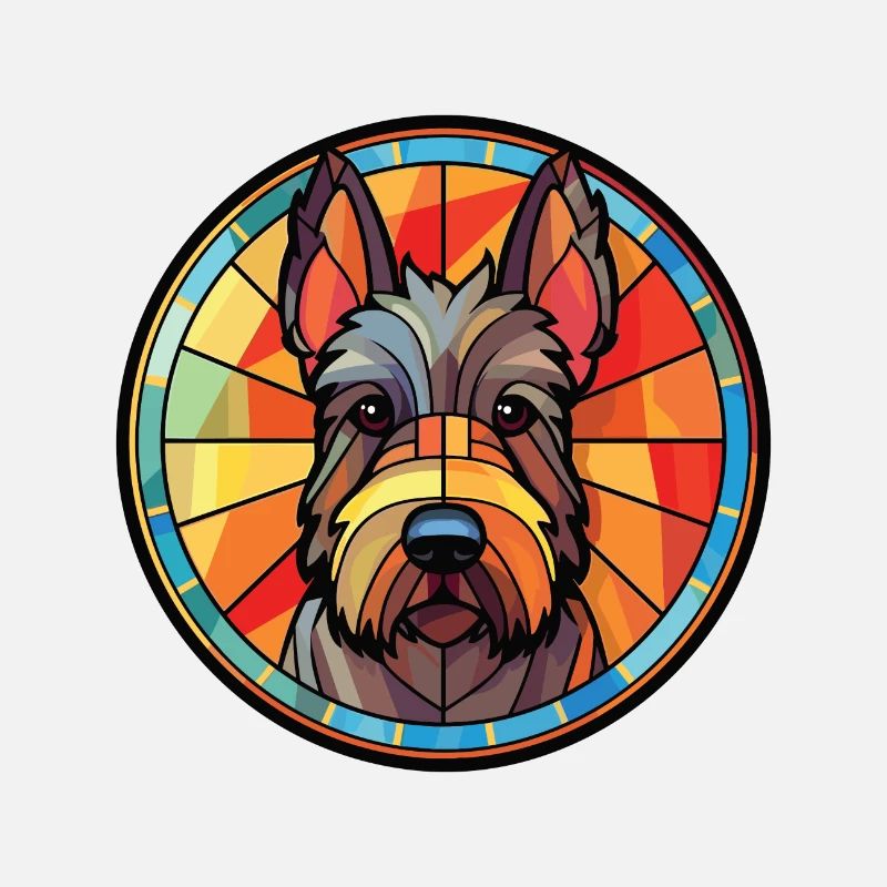 Scottish Terrier Hunderasse Aquarell Illustration