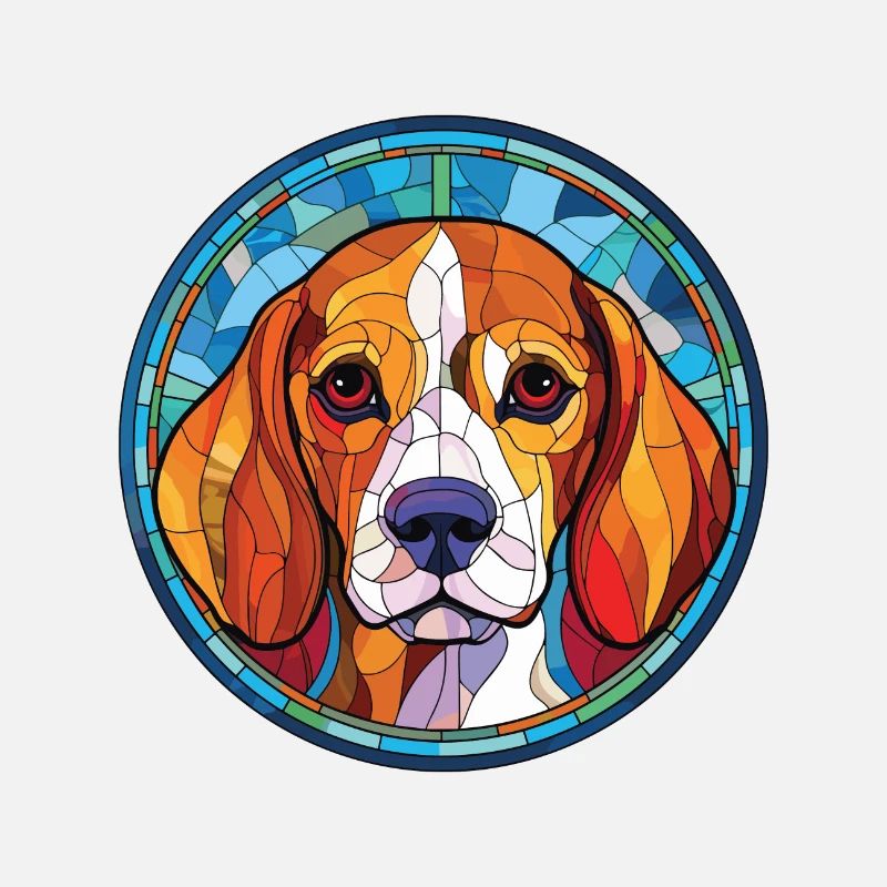 Kerry Beagle Hunderasse Aquarell Illustration