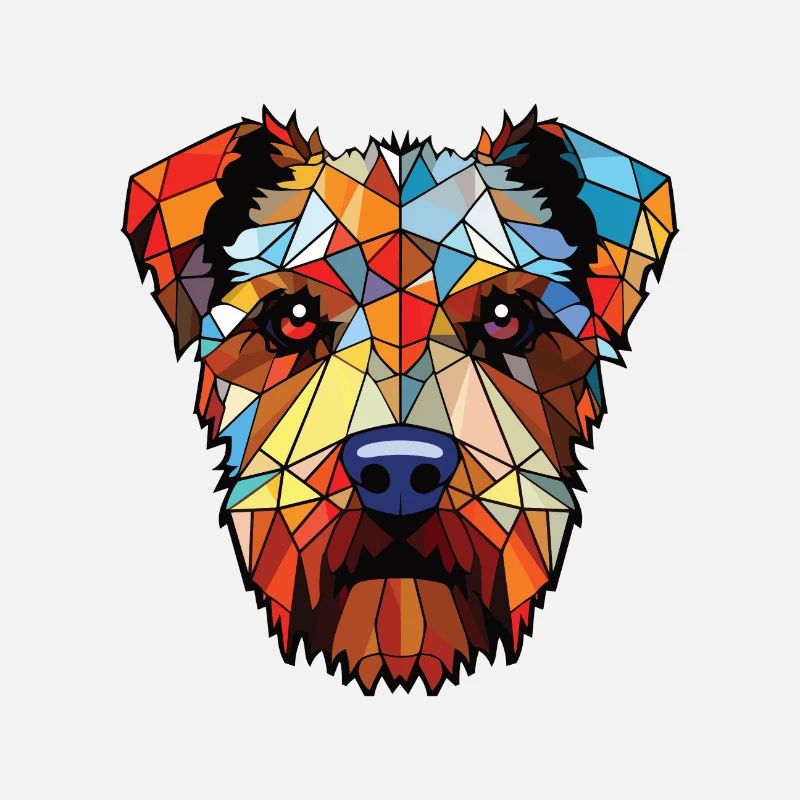Lucas Terrier Hunderasse Aquarell Illustration