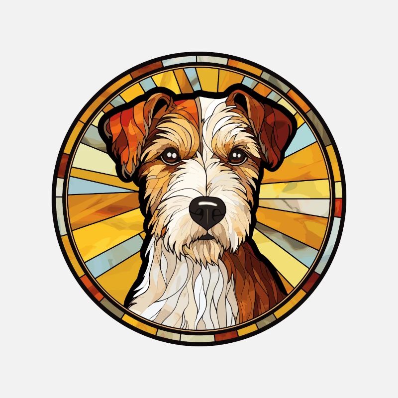 Parson Russell Terrier Hunderasse Buntglas Col