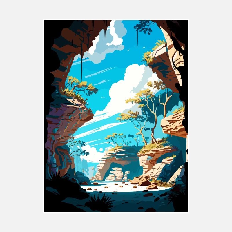 Florida Caverns State Park Affiche de voyage Vintage