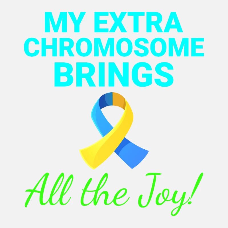 Down-Syndrom-Bewusstsein Joyful Extra Chromosom