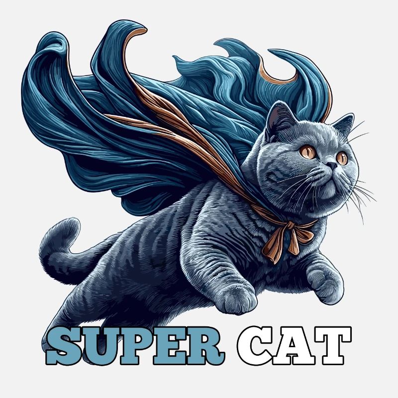 Super Katze BKH Blue Geschenk