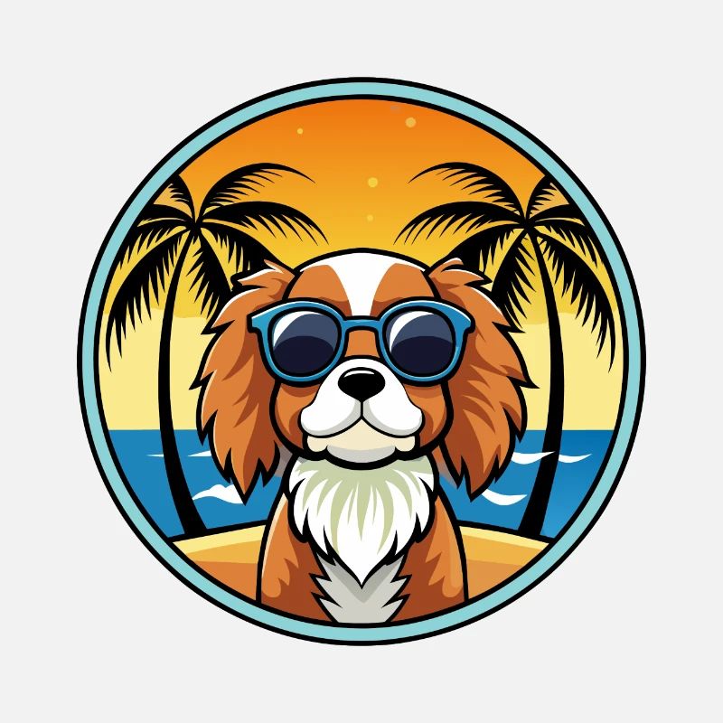 Cavalier King Charles Spaniel Dog Breed Cartoon