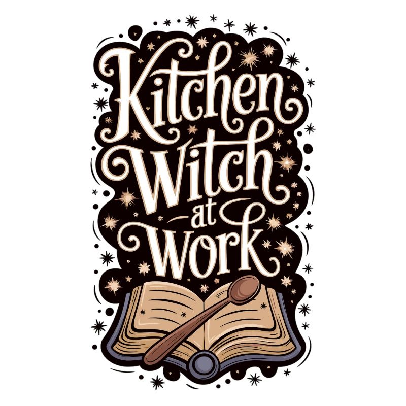 Kitchen witch at work